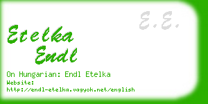 etelka endl business card